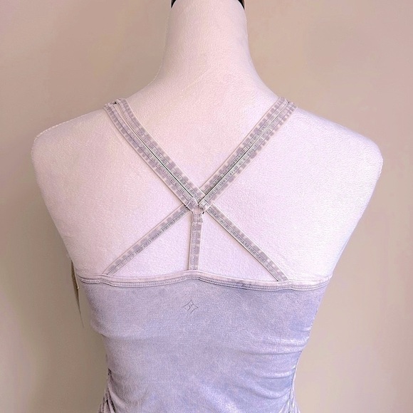 NWT NUX Spellbound Yoga Stretch Cami Tank Top Gray Mineral Size Small - Picture 14 of 16